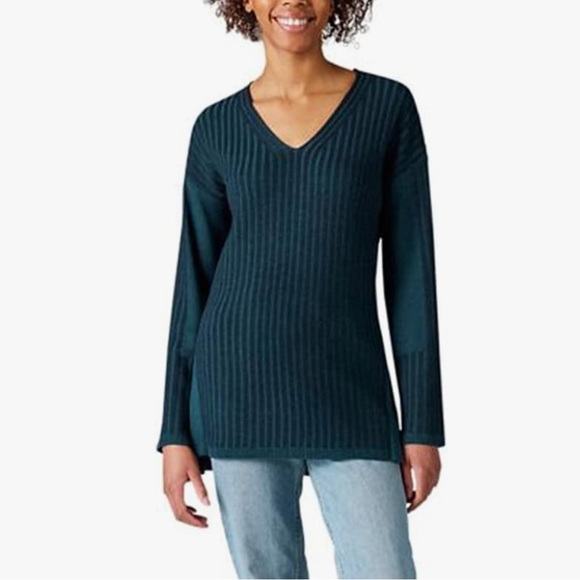 Smartwool Women's Shadow Pine V-Neck Rib Sweater - Picture 1 of 7